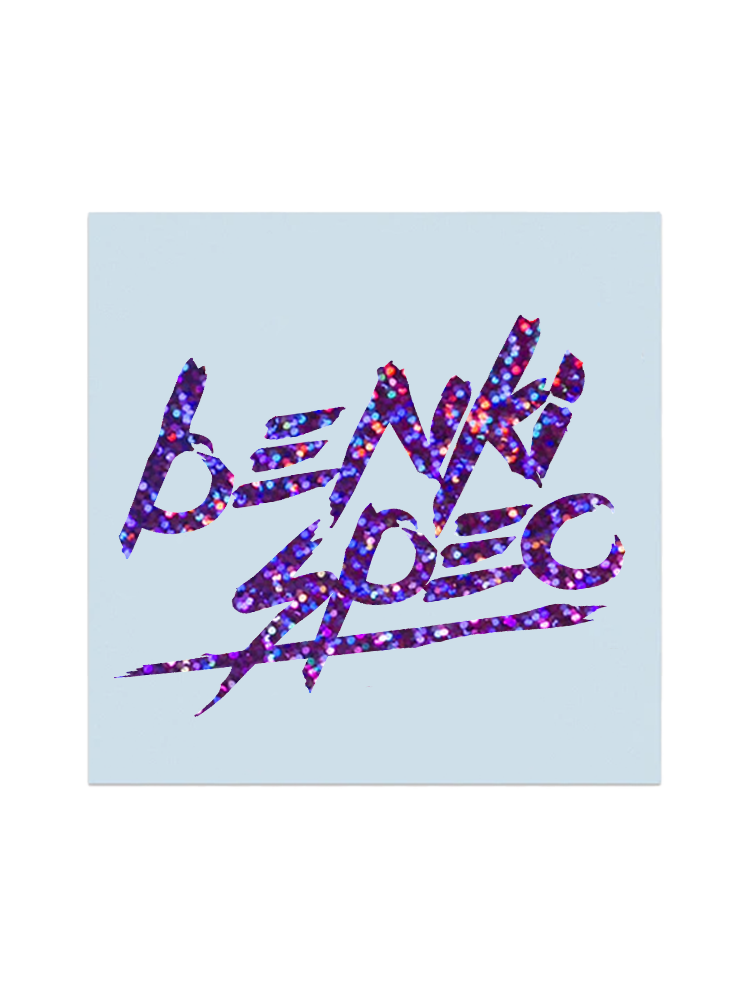 Benki Signature Decal - Purple Glitter